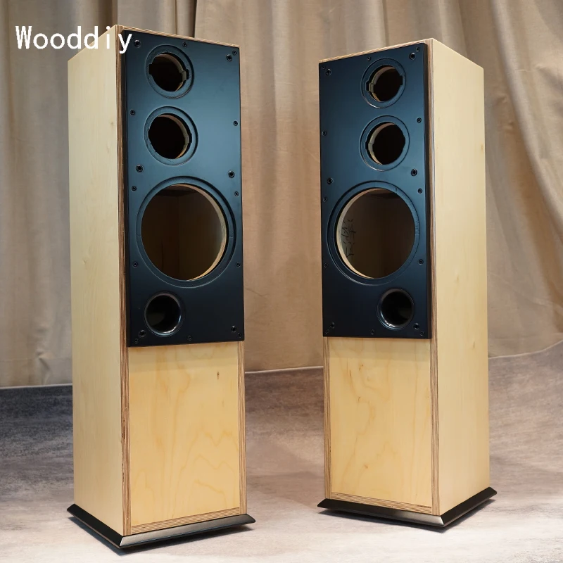 

Wooddiy 6.5 Inch Three-way Speaker Empty Cabinet Floor Box Baltic Plywood Hifi Diy Opened Panel Acoustic Box