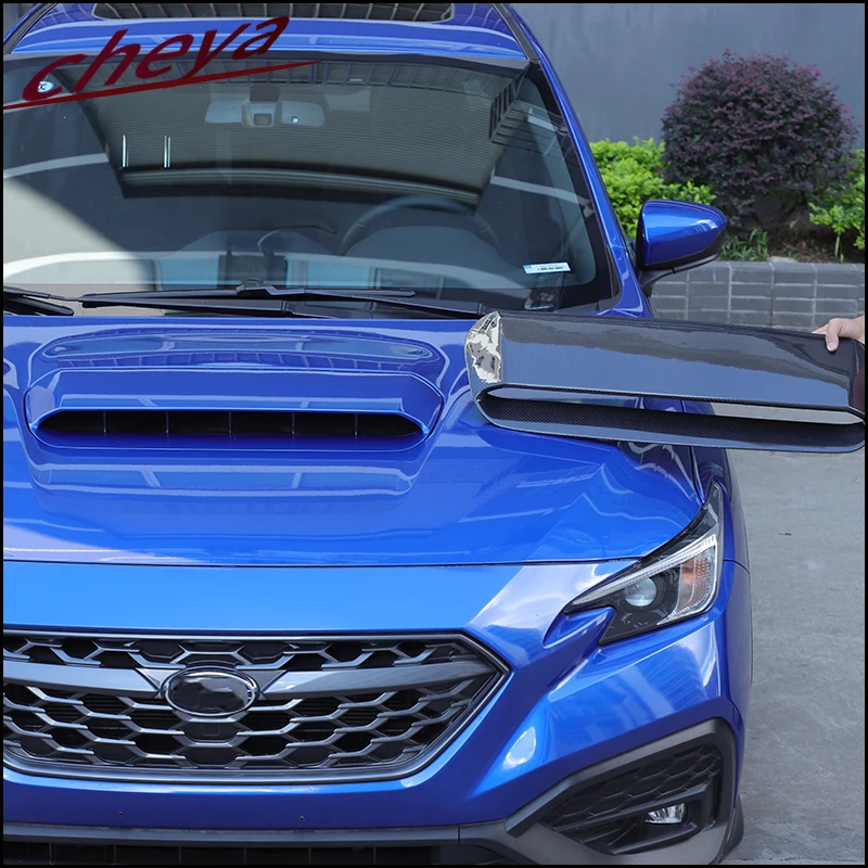 For Subaru WRX/Levorg Manual Transmission 2022+ Real Carbon Fiber Car Front Hood Decorative Cover 1 Pcs