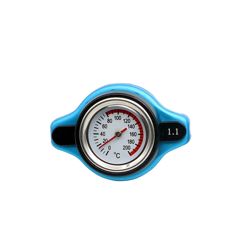 Racing Car Motorcycles Thermost Radiator Cap Cover Tank Cover Water Temp Gauge with Utility Safe 0.9 Bar/ 1.1 Bar/1.3 Bar