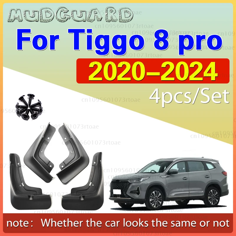 

4x автомобильные брызговики для Chery Tiggo 8 Pro 2020-2024, передние и задние брызговики, брызговики, автомобильные аксессуары для крыльев, шины для колес