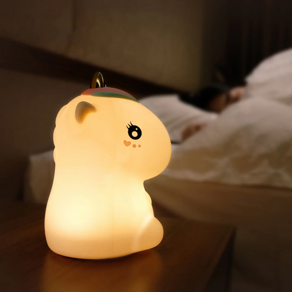 

Unicorn Night Light Led Desk Lamp Design for Children's Room Lights New Desktop USB Powered Bedroom