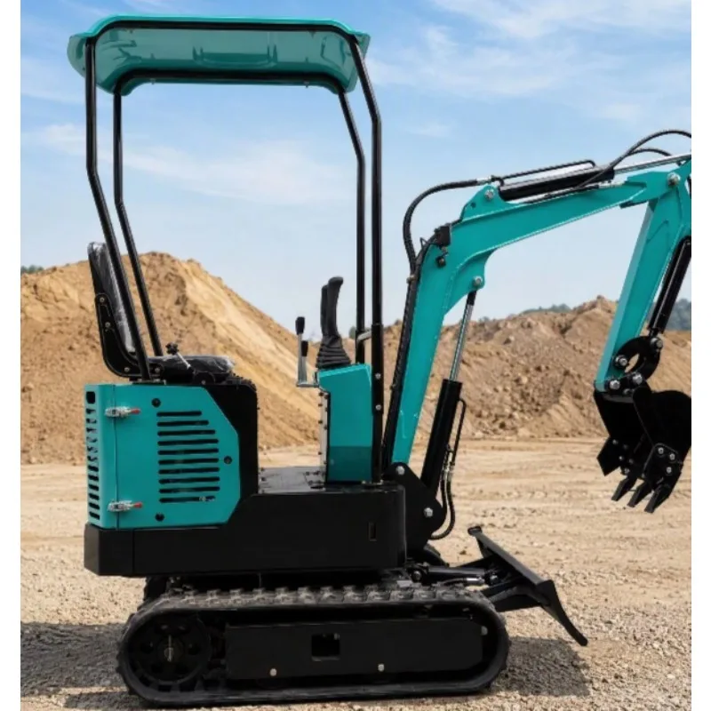1 Ton Hobbyist Home Mini Excavator Simple Controls for DIY Lawn Upgrades & Garden Path Construction
