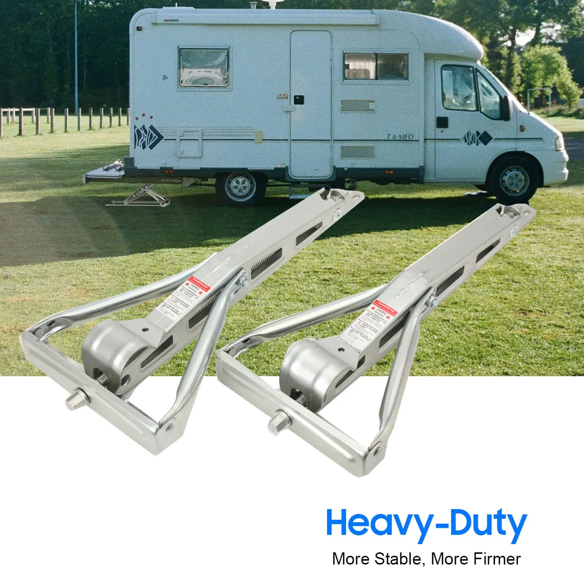 2 قطعة 800 كجم مقطورة استقرار قدرة استقرار الساقين رافع جاك RV وقوف السيارات دعم دليل الروك رفع Outriggers