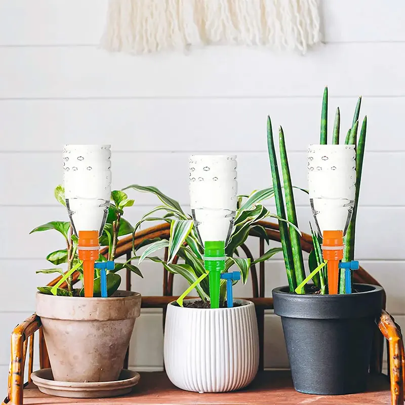 

6PCS Auto Watering Flowers Irrigation Watering System Dripper Spike Garden Household Plant Indoor Household Waterer Bottle Drip