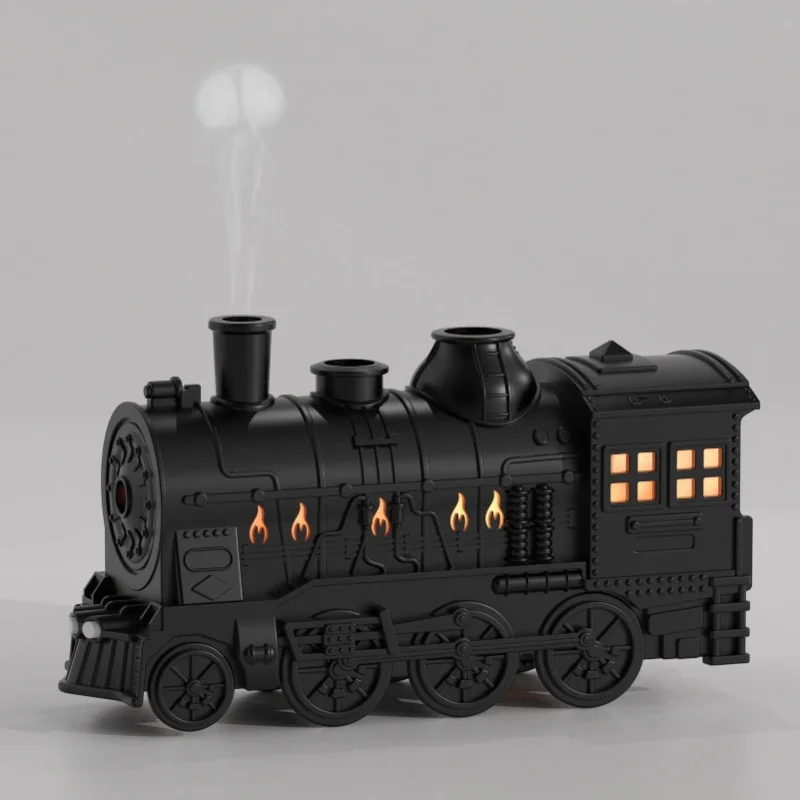 Train Shape Air Humidifier 300ml Essential Oil Diffuser 2 Lighting Modes Aromatherapy Cool Mist Humidifier For Bedroom 100-240V