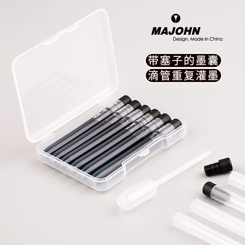 

MAJOHN A1 Press Fountain Pen Accessory MAJOHN A1 Nib Ink Cartridge Large Capacity 5.5 Caliber Non Blocking Pen