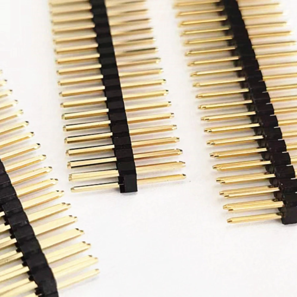 50pcs 2.54mm Double Row 2X40P L15/17/19/21mm PH2.5 PA=PC Plastic in Middle Breakaway Stack PCB Board Male Pin Header Connector