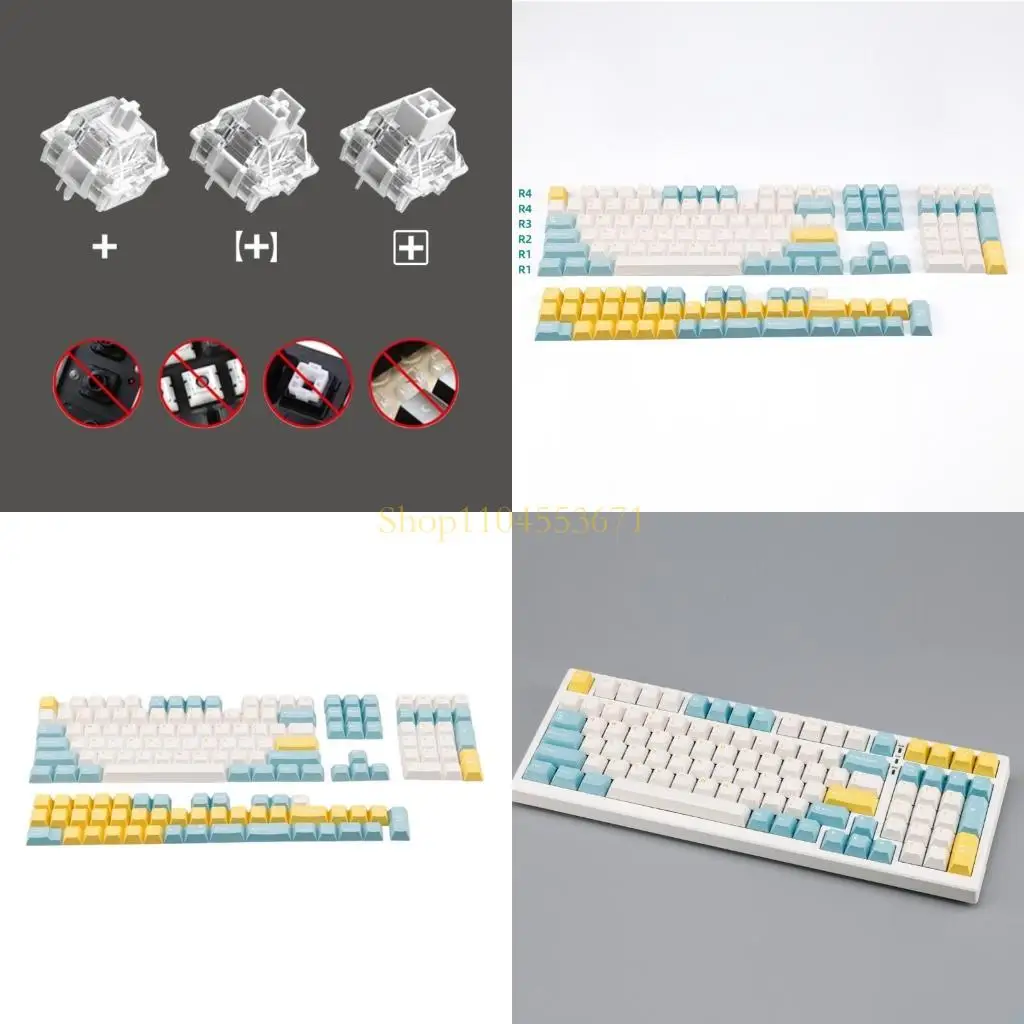 

Best Seller Double Shot Injections PBT Keycap 152Keys Keycap Cherry Profile for Switches