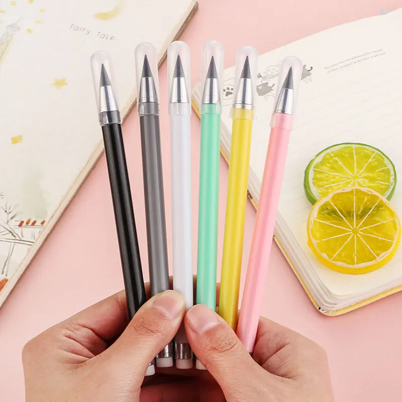 10-100Pcs Primary School Students Endless Pencil HB Pencil Core Non-sharpening Harmless Ink-free Pencil