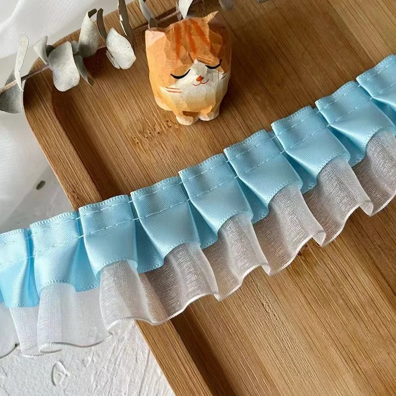 4cm szerokości nowa organza kolorowe haftowane kwiaty koronkowa tkanina dubaj szycie DIY wykończenia aplikacja wstążka kołnierz gipiura dekoracje