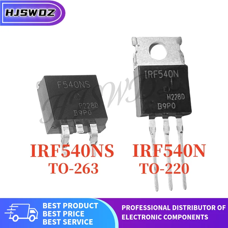 10PCS New IRF540 IRF540N IRF540NPBF TO-220 IRF540NSTRLPBF IRF540NS F540NS TO-263 SMD MOSFET