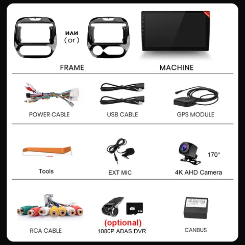 Android Auto Radio For Renault kaptur CLIO Samsung QM3 2011 - 2018 Stereo Carplay GPS Navigation System 2 din DSP DVD HU 6 best sales renault qm3 - №4