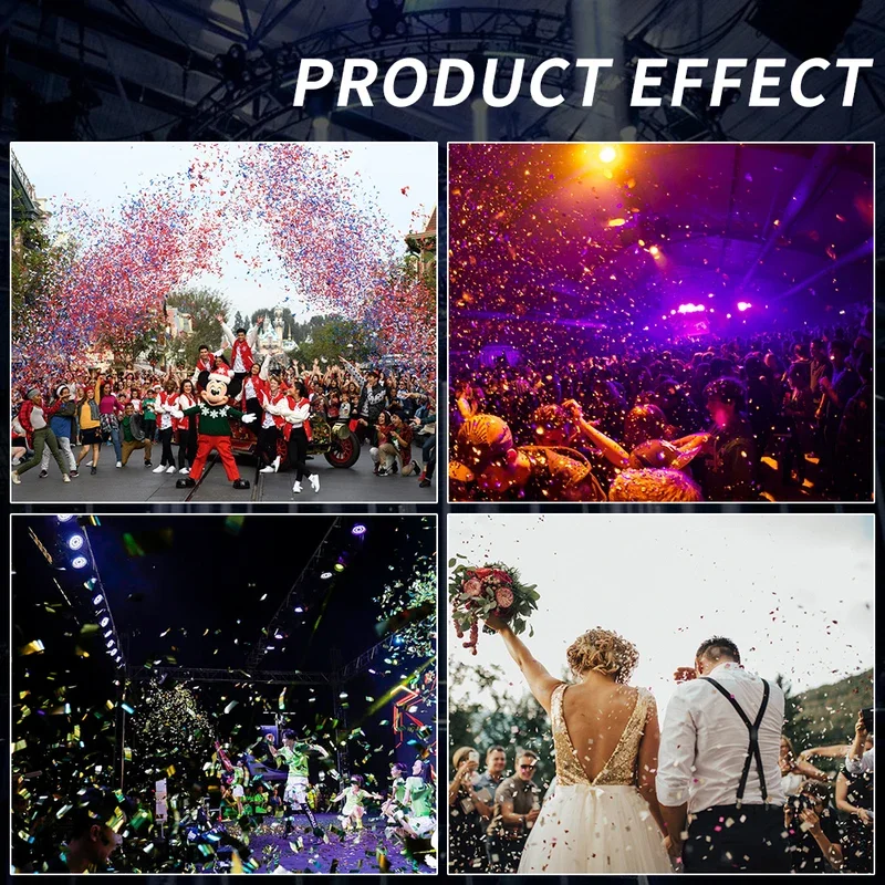 1500w Confetti Paper Blower Machine Large Confetti Cannon Stage Special Effect Atmosphere for DJ DISCO Wedding Event Nightclub