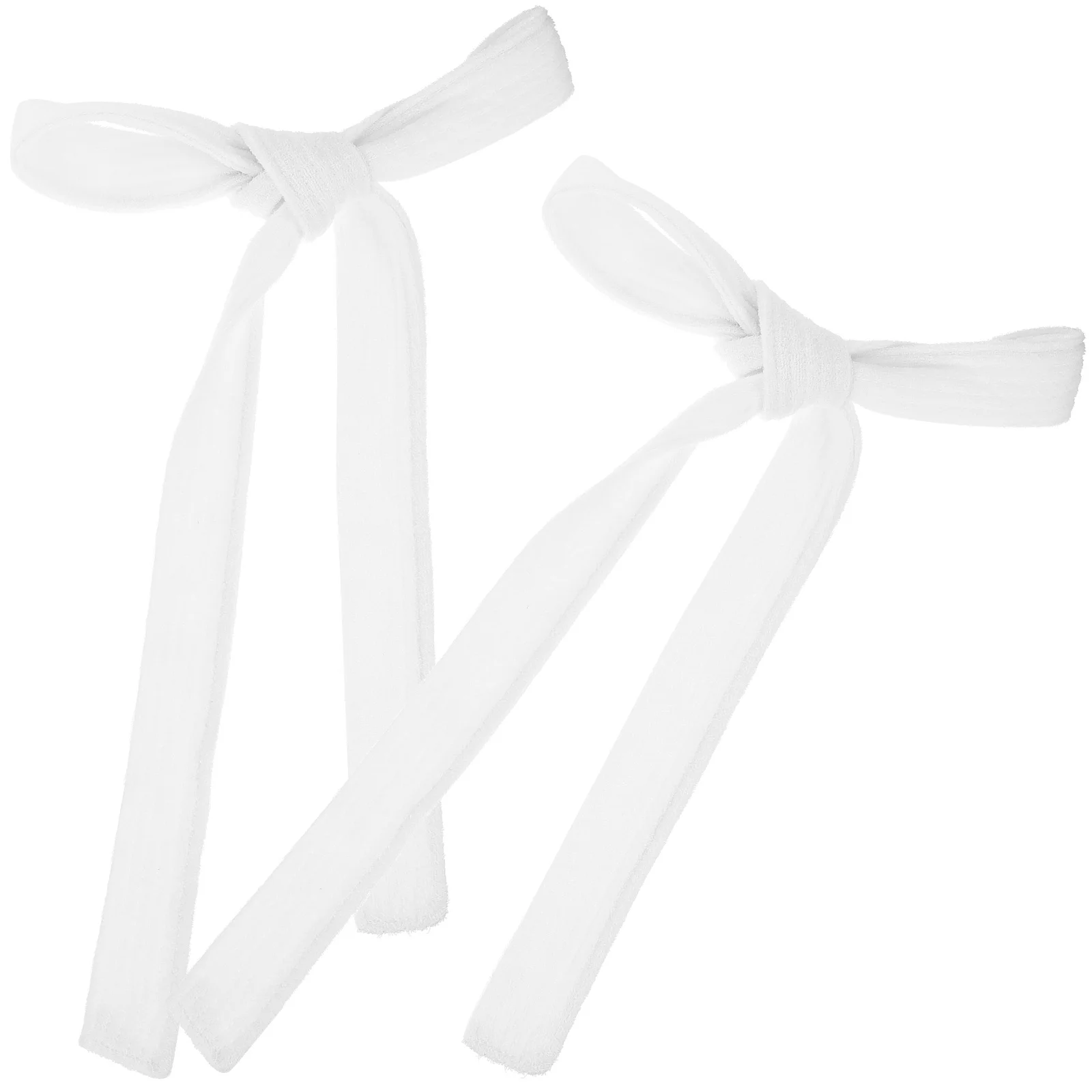 2 Pcs Bathrobe Straps 2pcs (white [medium Thick Towel Material]) on Waist Belts Replacement Soft Hotel Man