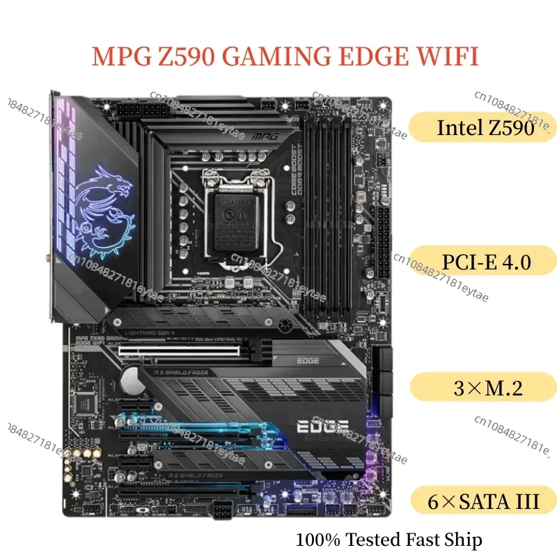 For MPG Z590 GAMING WIFI Motherboard 128GB LGA 1200 DDR4 ATX Mainboard 100% Tested Fast Ship