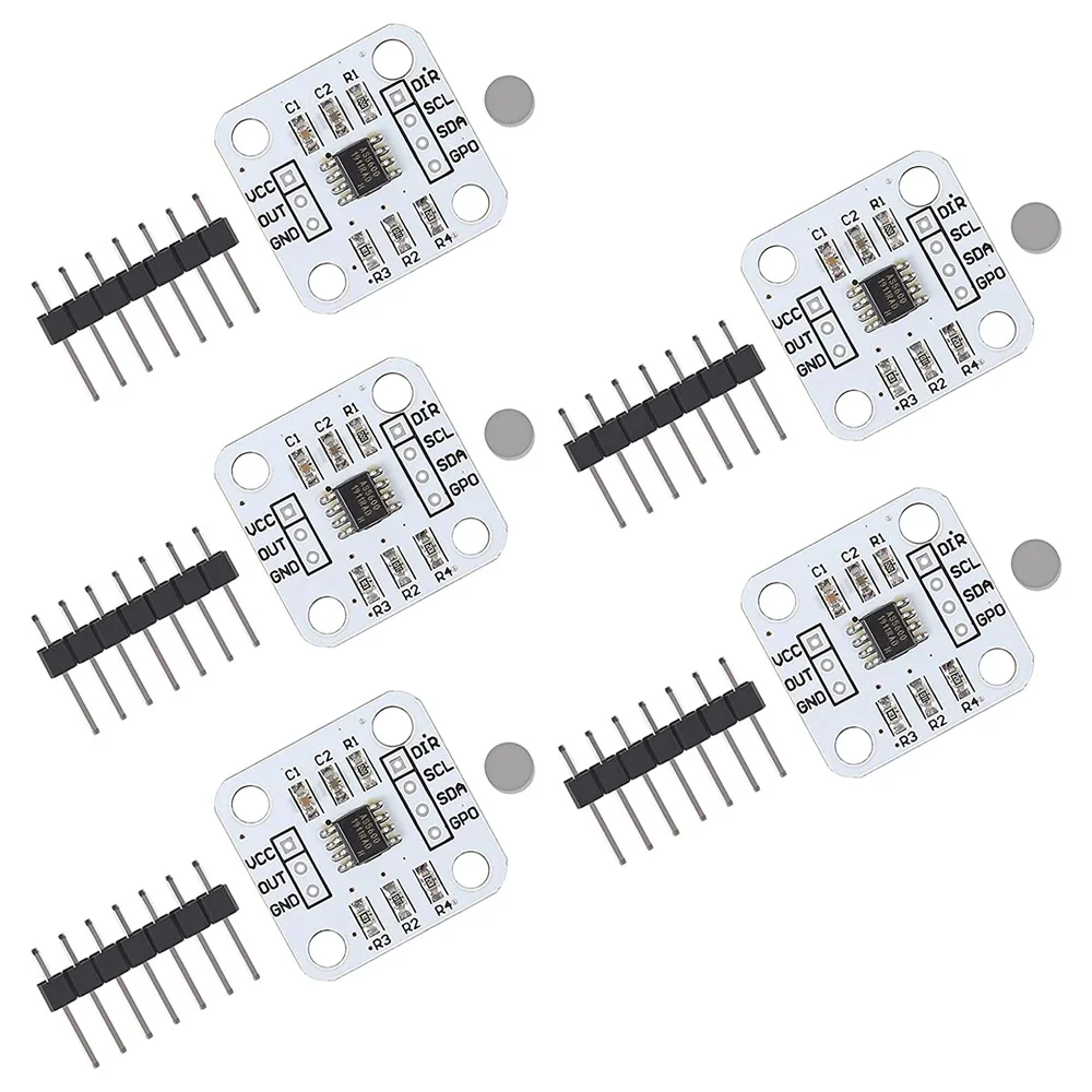 5/3 Pcs AS5600 Magnetic Encoder Magnetic Induction Angle Measurement Sensor Module 12bit high Precision