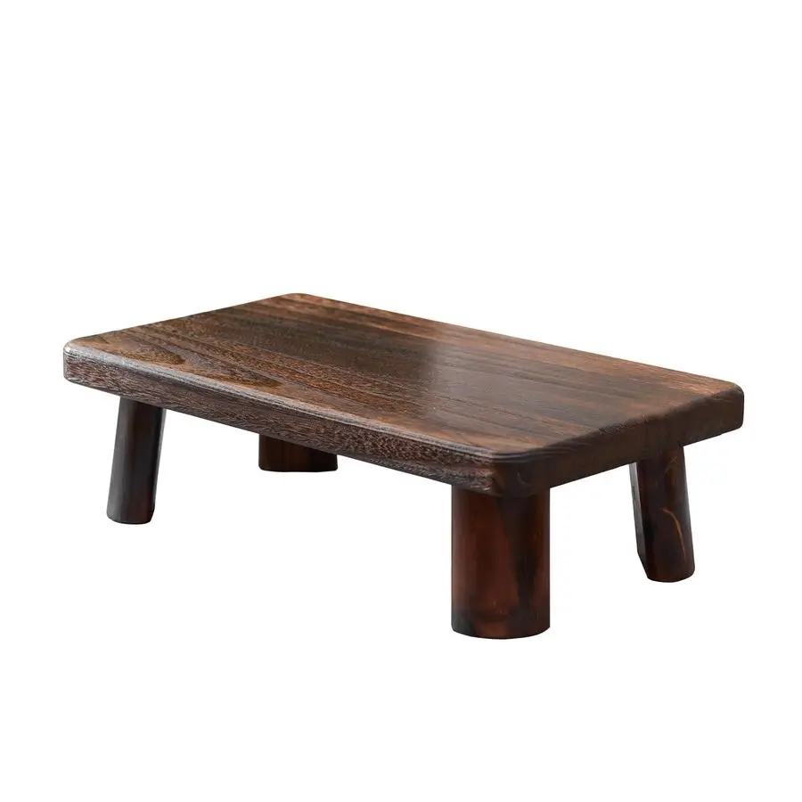 

Стильный деревянный трансформируемый низкий столик, многофункциональный табурет для медитации, чайный стул, скамейка, усилитель для сидения на полу, алтарь для небольших помещений, в помещении