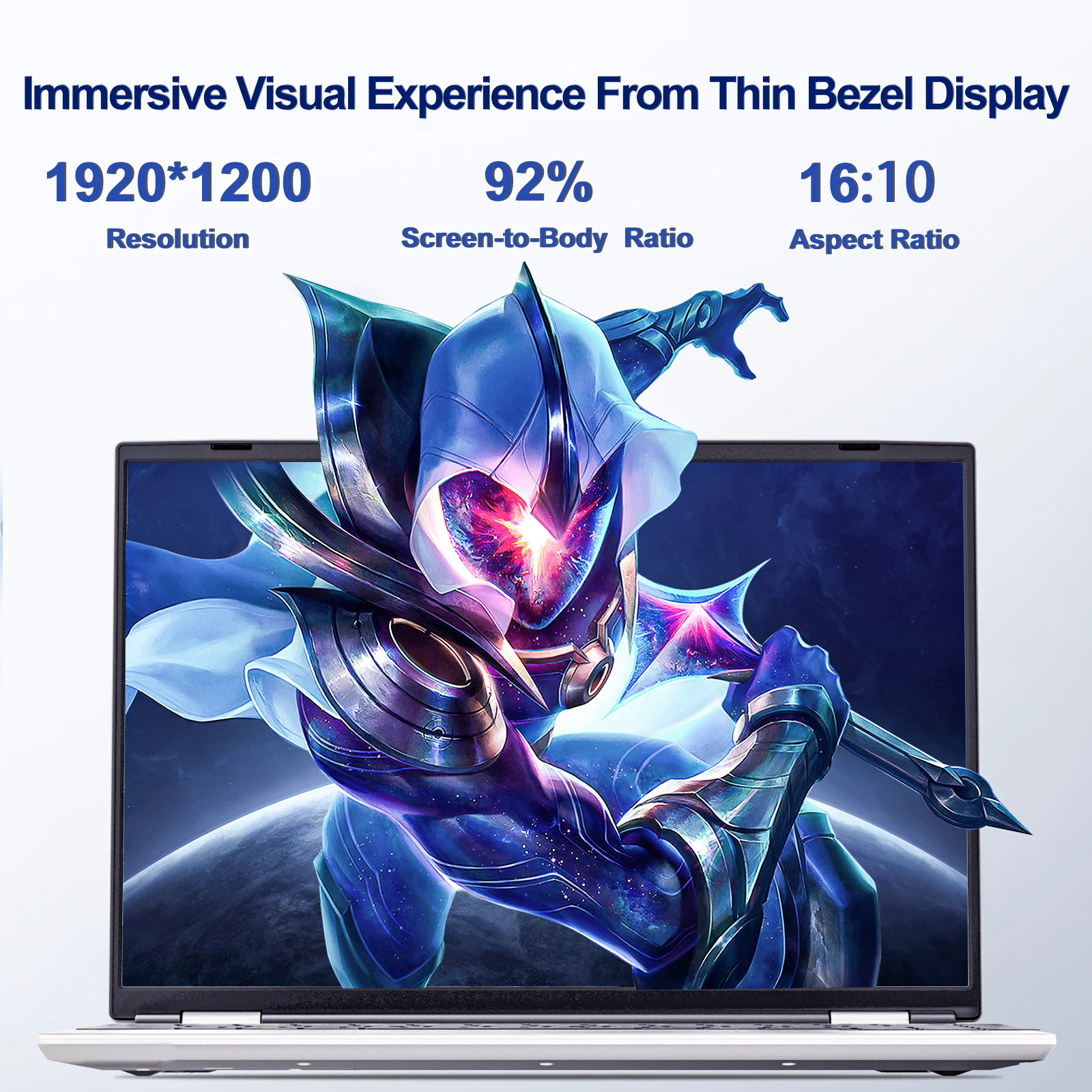 Laptop Intel Celeron N5095 Ultrabook 16GB RAM 1024GB SSD Notebook 1920*1200 Resolution Windows 11 Computer Office Study PC