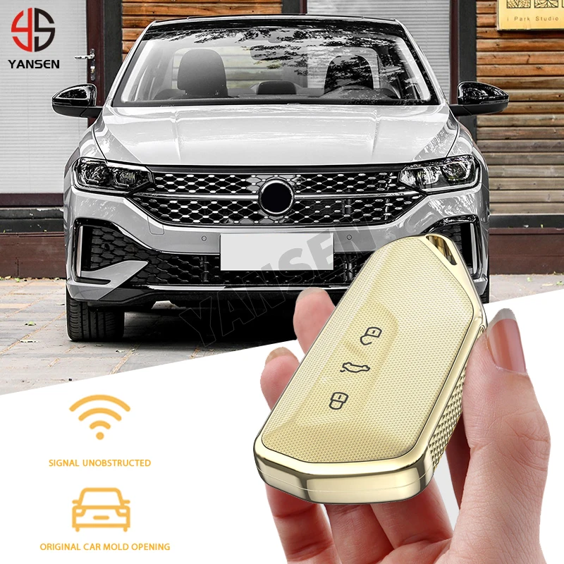 ABS Car Key Case Cover Shell Fob For VW Volkswagen Golf 8 2020 Skoda Octavia A8 2021 SEAT Leon MK4 Holder protector Accessories