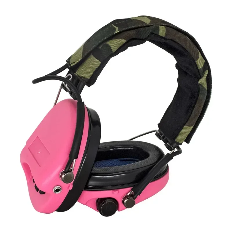 Tactical Headphones MSASORDIN Airsoft Outdoor Sports Hearing Protection Shooting Earmuffs Without Microphone -Pink