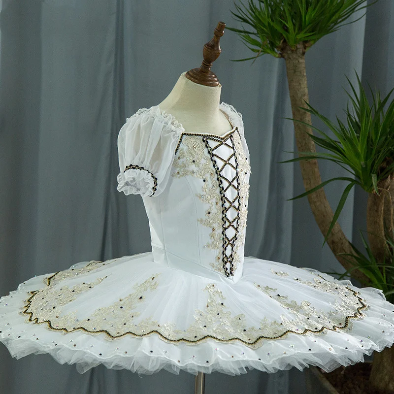 Profesjonalna biała baletowa spódniczka tutu dla dzieci, dziewcząt, kobiet i dorosłych, wysokiej jakości, szyta na miarę, idealna na występy sceniczne i konkursy, model z 2022 roku.