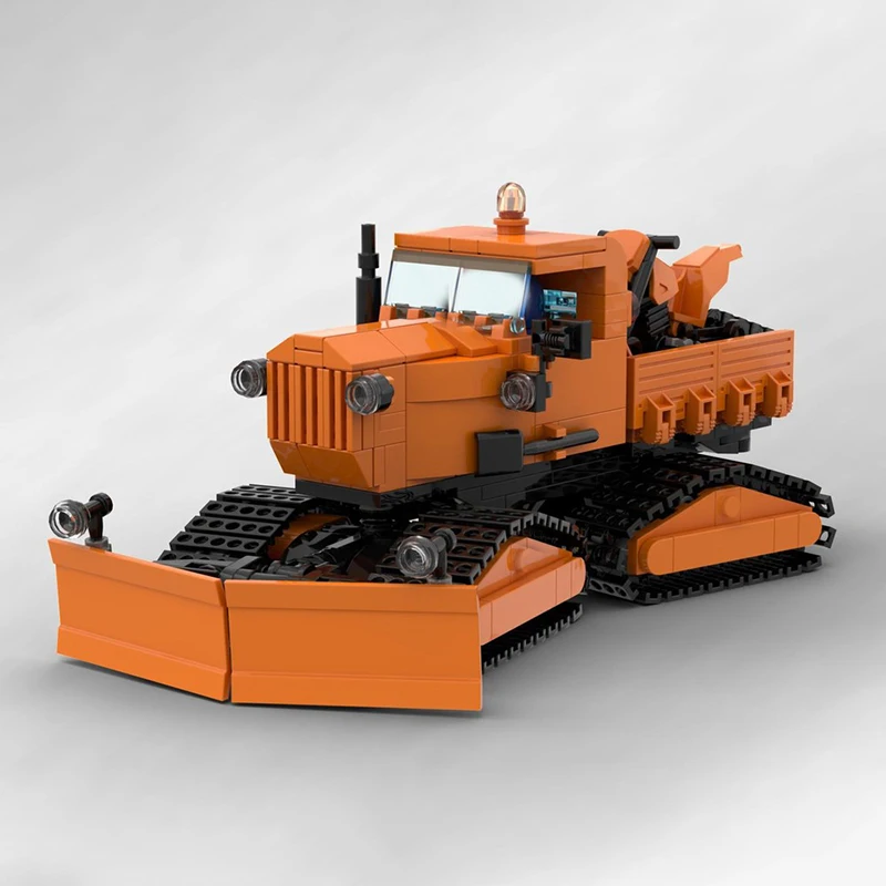 Urban Truck Model Moc Bouwstenen Tucker Sno-Cat Model Technologie Modulaire Stadsauto's Geschenken Bouw DIY Montage Speelgoed