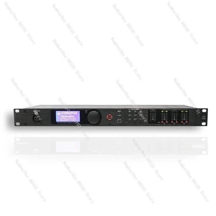 Two-in-six-out professional audio processor
