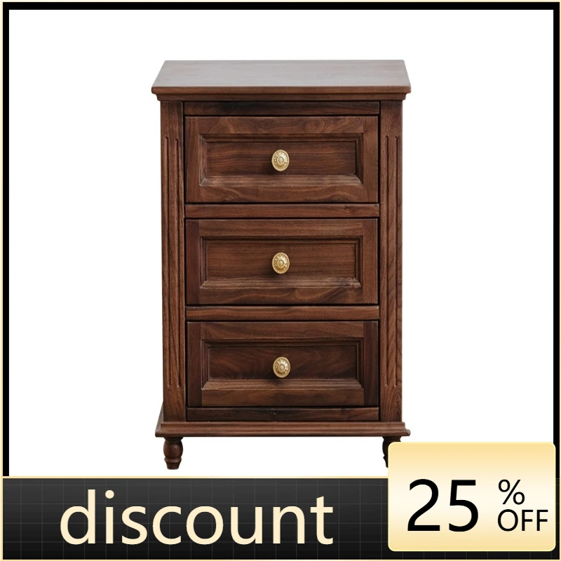 

LMM bedroom modern minimalist storage retro black walnut solid wood locker