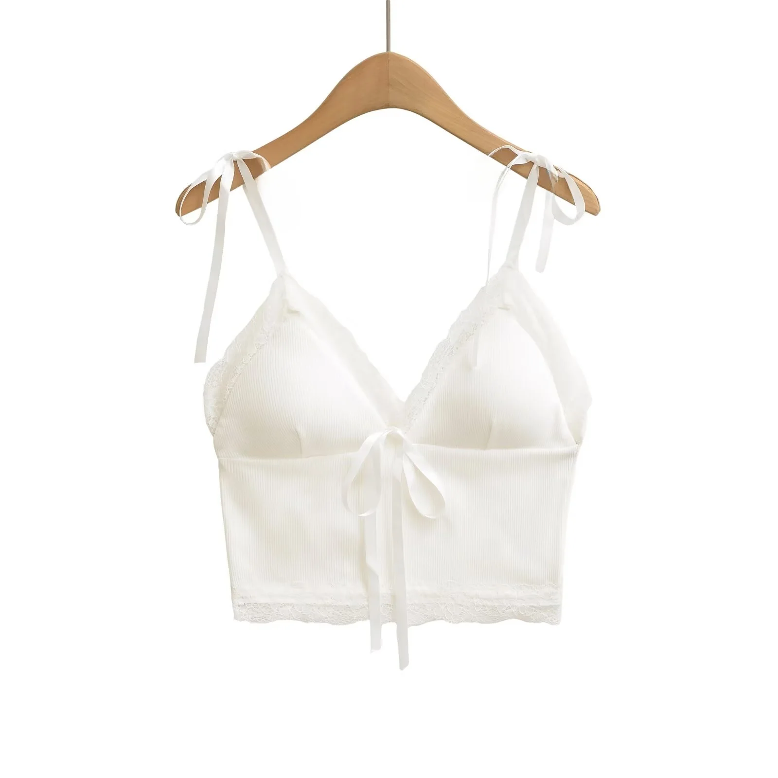 Pure Desire Sexy Lace V-ne Strap Vest Women Summer ort Slim Fit Inner Wear Outer Wear Beautiful Ba Top Sweet Sle