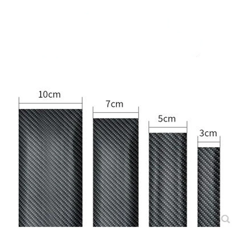 Car Stickers 5D Carbon Fiber Rubber Styling Door Sill Protector Goods Etc Accessories