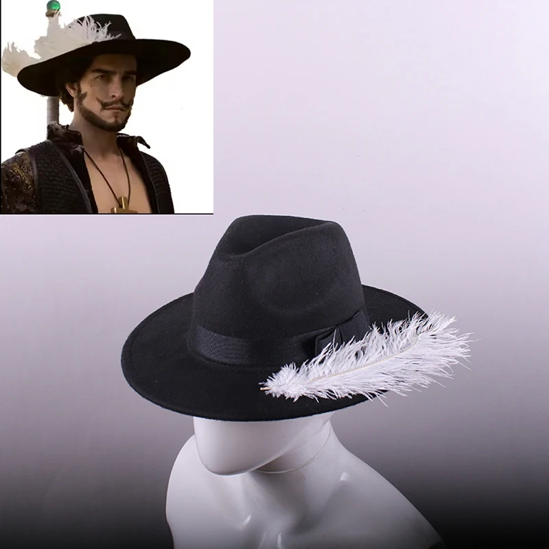 

Костюмы для косплея Dracule Mihawk, наряды для взрослых и мужчин, пиратская кепка, черная кепка с перьями, карнавальные аксессуары на Хэллоуин, реквизит