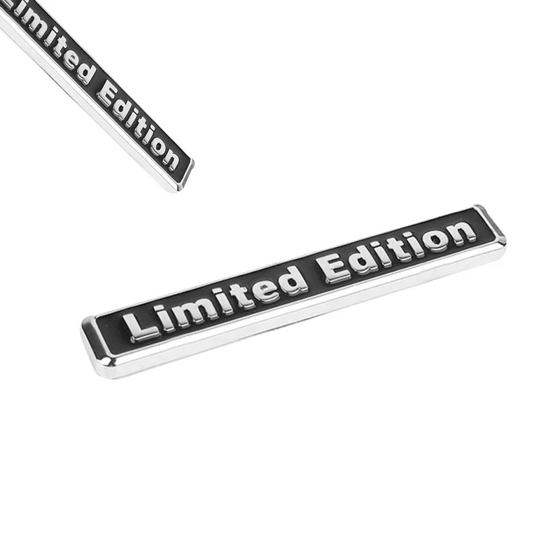 3D Plating Metal LIMITED EDITION Logo Car Rear Fender Trunk Sticker Emblem Black Car Accessories Tuning Exterior Decal Sticker