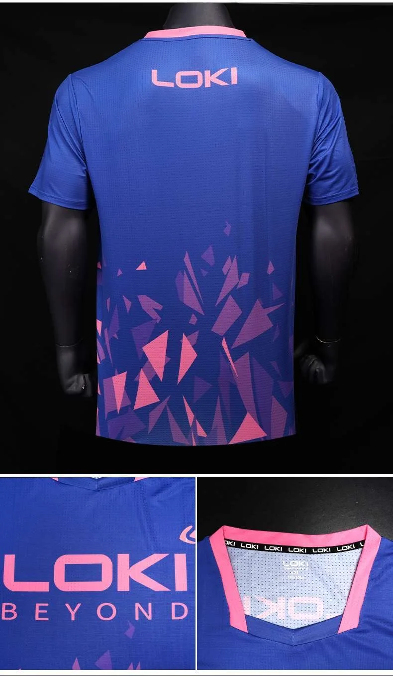 LOKI Table Tennis Jerseys Training T-Shorts New Style Absorb Sweat Comfort Top Quality Ping Pong Shirt Cloth Sport
