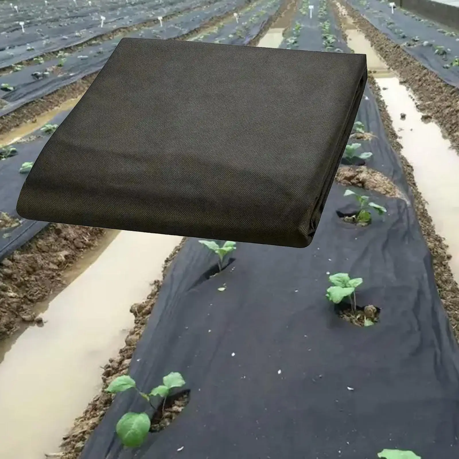 Weed Barrier Landscape Fabric Professional Garden Weed Blocker Black Ground Cover Membrane for Weed Control Driveway Flower Bed