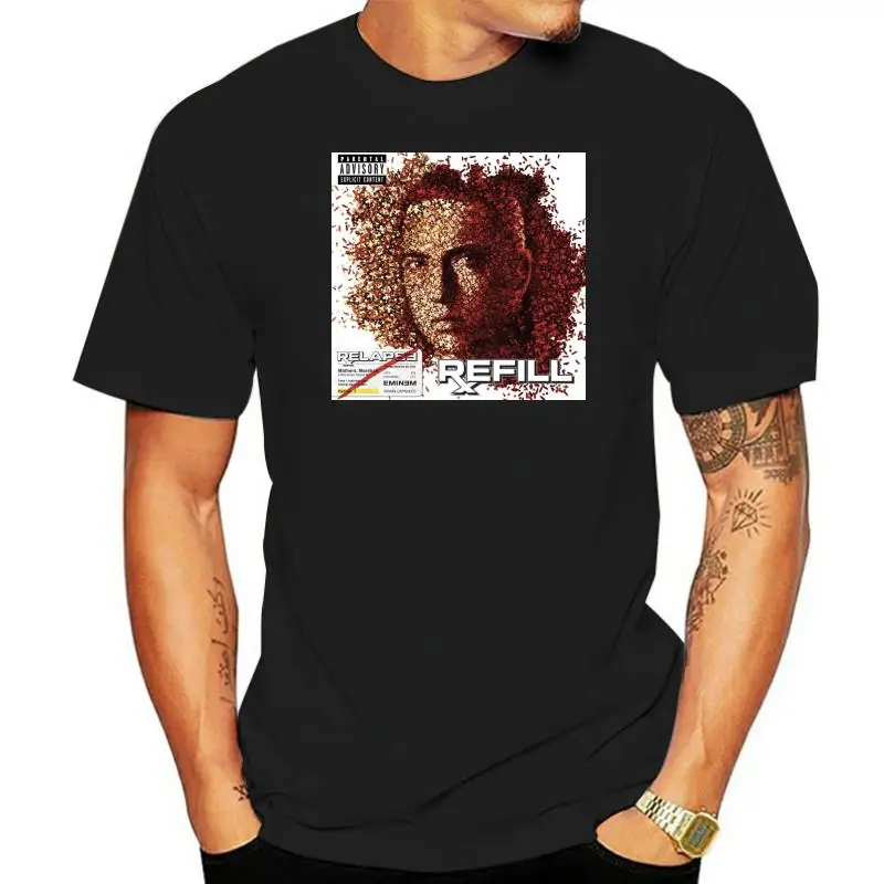 Eminem Refill T Shirt Classic Hip Hop Tee Rap T-Shirt Slim Shady Revival Rap God Confortable Tee Shirt