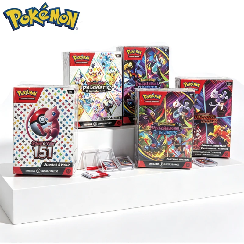 Pokémon 151 English Version ME02 Trainer Box Collected Trading Cards PKM Card Phantasmal Flames Birthday Collect Gifts Toys