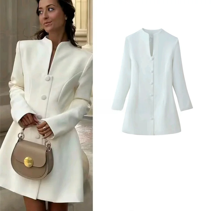 กระโปรงทรงเอวสูง คอตั้ง แต่งกระดุม ดีไซน์จีน สำหรับผู้หญิง รุ่นใหม่ประจำฤดูหนาว