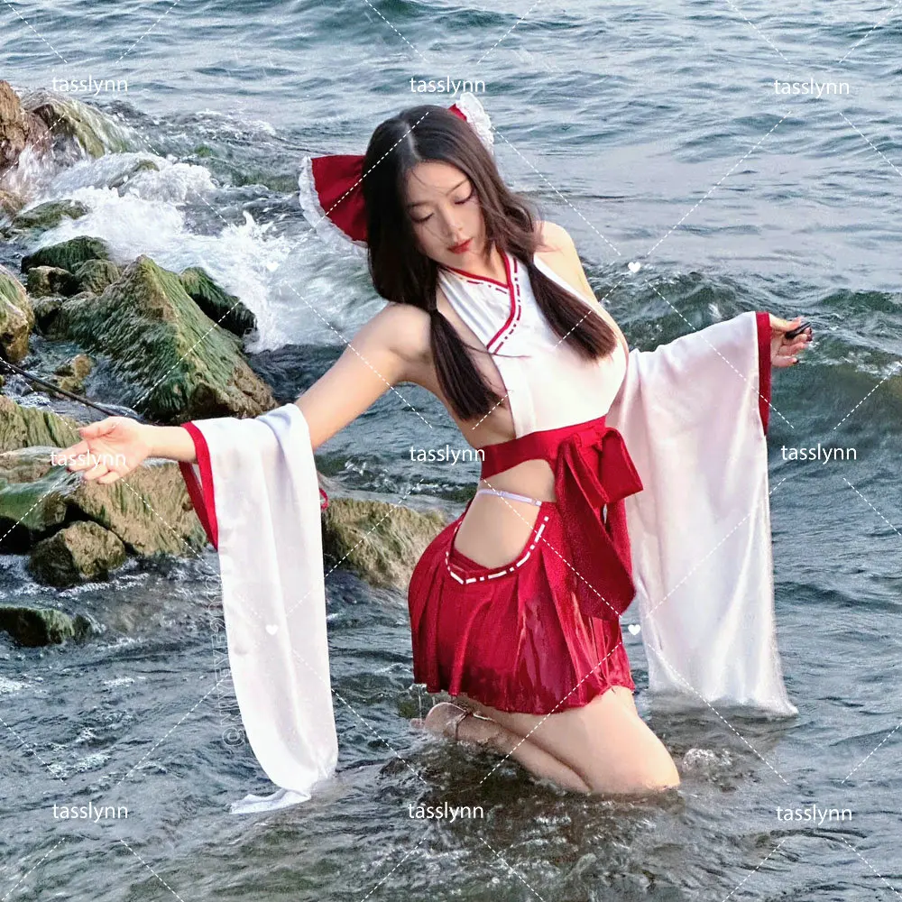 Anime Miyamizu Mitsuha Cosplay Kostüme Japanischen HIMIKO Kimono Hexe Uniform Sexy Bikini Psychischen Halloween Kostüme