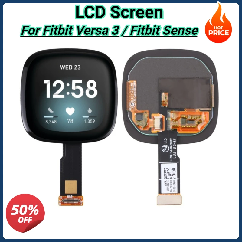 

High Qualty Replacement Parts LCD Screen and Digitizer Full Assembly for Fitbit Versa 3 / Fitbit Sense