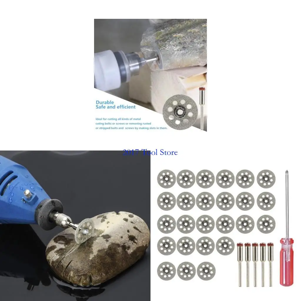 

K92A Diamond Cutting Discs with Mandrels & Screwdriver Wheel Circular Blade Metal
