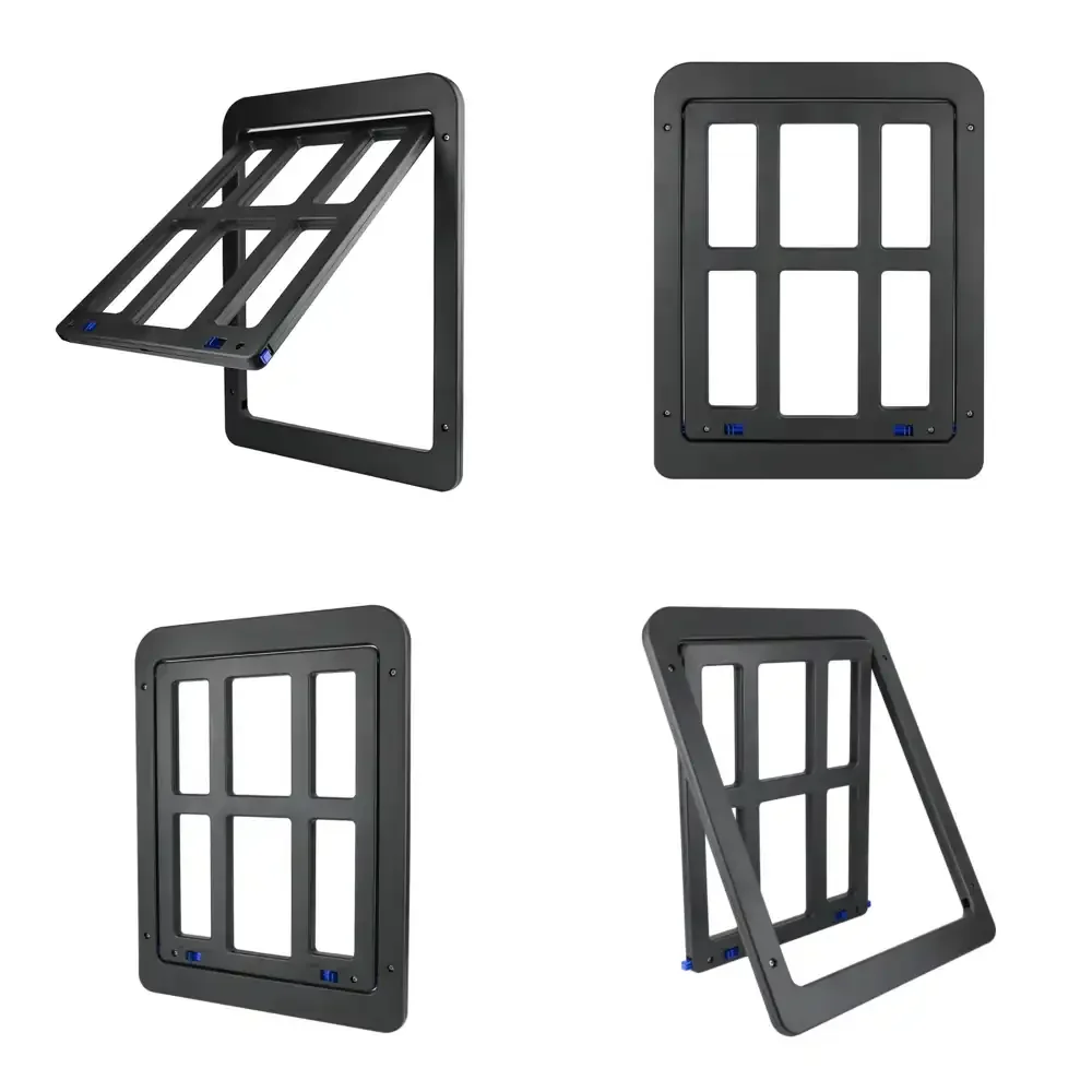 2026 Hot Sale  Hot-selling Pet Door for Screen Doors with Magnetic Flap Lock Insert Sliding Dog Door for Cats Small Medium