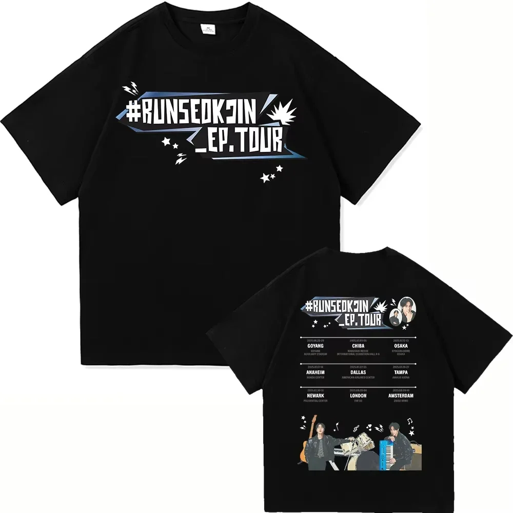 

Jin Echo T Shirt Fashion Women Men Aesthetic Runseokjin EP Tour 2025 T-Shirt Unisex High Quality Vintage Cotton Tees Shirts Tops