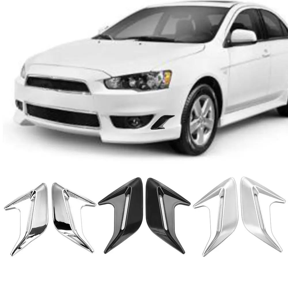 1 pair Hood Shark Gill Auto Side Vent Simulation Car Stickers Air Inlet