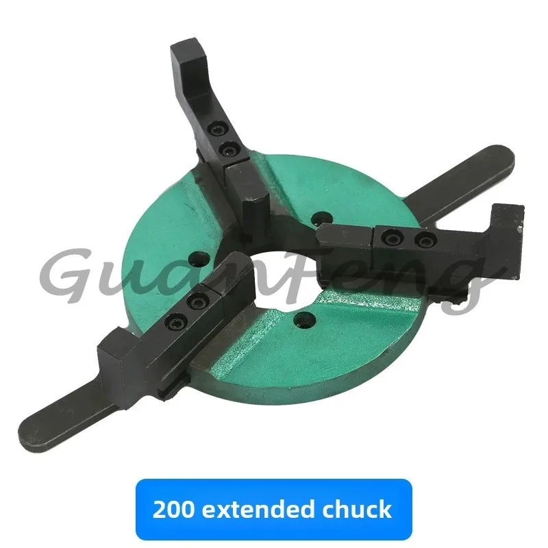 D200 Self-Centering 3 Jaws Manual Lathe Chuck Welding Positioner Turntable Accessories Center Hole 80Mm Clamp Range