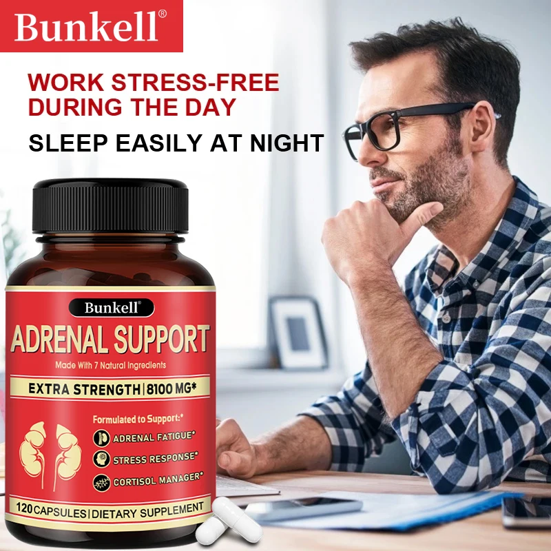 Adrenal Support Supplement for Adrenal Fatigue, Cortisol Manager, Helps Relieve Stress