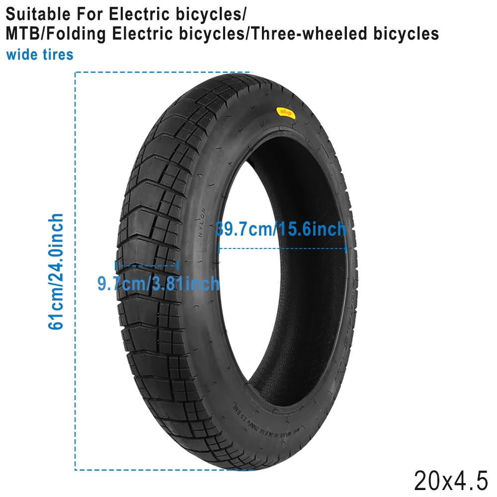 20x3.0 20x4.0 20x4.5 20x5.0 Fat Tire 20x400 Schlauch für 20 Zoll E-Bike – Verschleißfeste Offroad-Sand-Schnee-Reifen-Teile – Detail 29