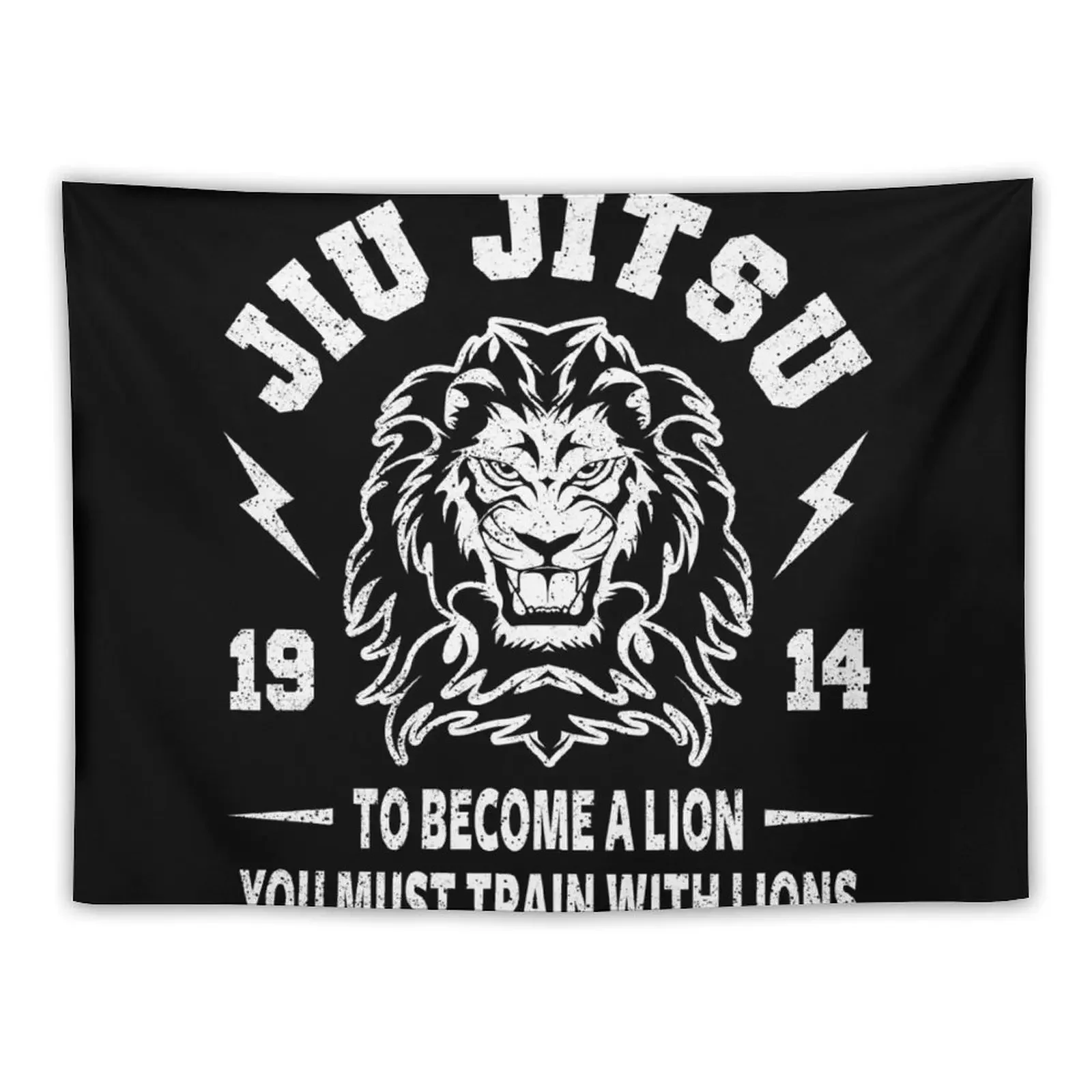 

JIU JITSU - BECOME A LION - BJJ Tapestry For Bedroom Aesthetic Room Decors Bedroom Decor Tapestry