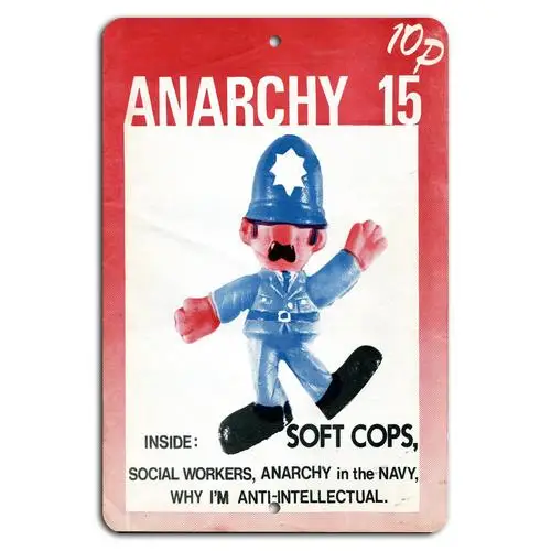 Anarchy 15: Vintage Punk Rebellion Sign – Soft Cops Edition