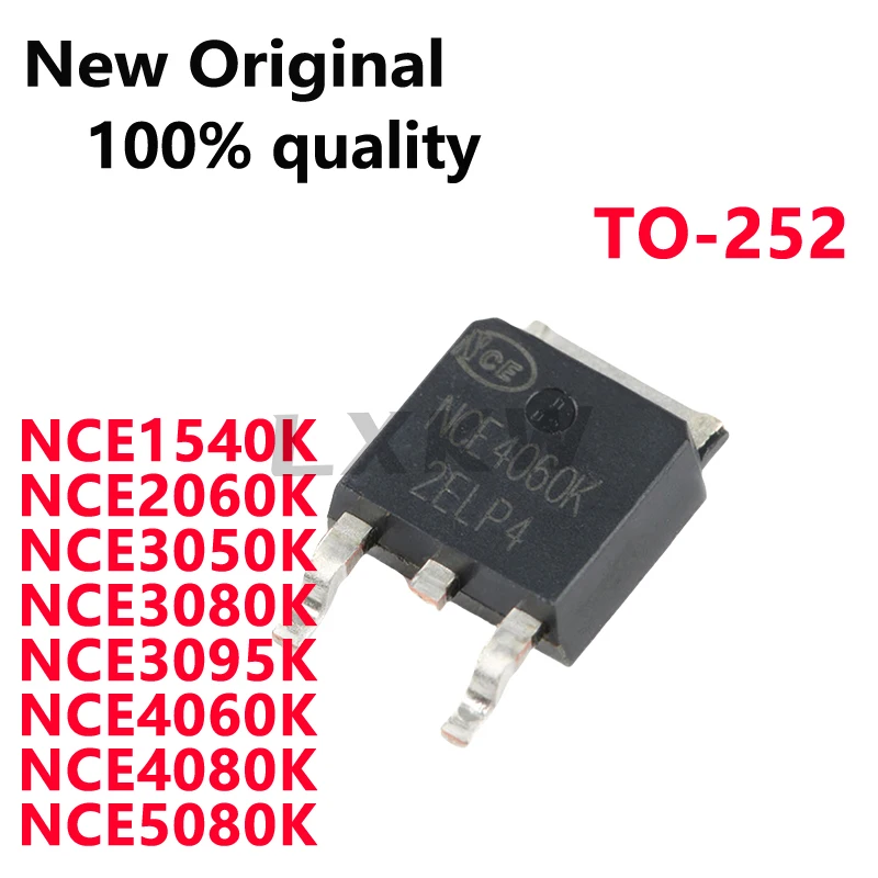 10/PCS New NCE1540K NCE2060K NCE3050K NCE3080K NCE3095K NCE4060K NCE4080K NCE5080K TO-252 MOS field-effect transistor In Stock