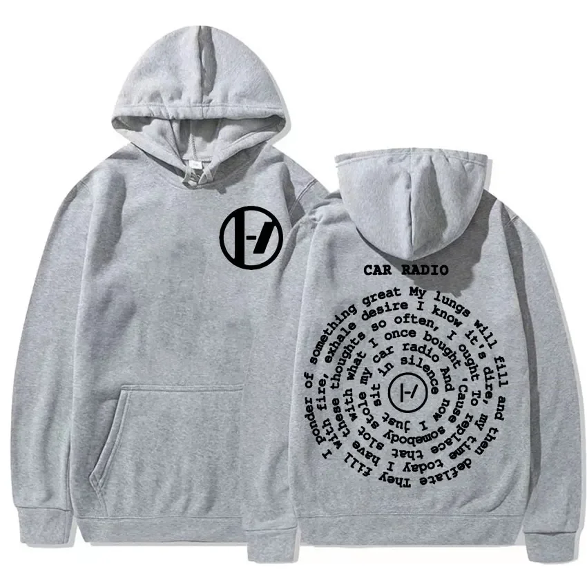 2026 Twenty One Pilots Autoradio Doppelseitig Bedruckter Hoodie Harajuku Hip Hop Oversized Sweatshirt Herren Damen Mode Lässig Gemütlich H – Detail 10